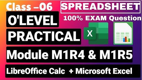 Module Code- M1-R4 & M1-R5 OLEVEL Practical Questions|Information Technology Tools|SEP 2021 Class-06