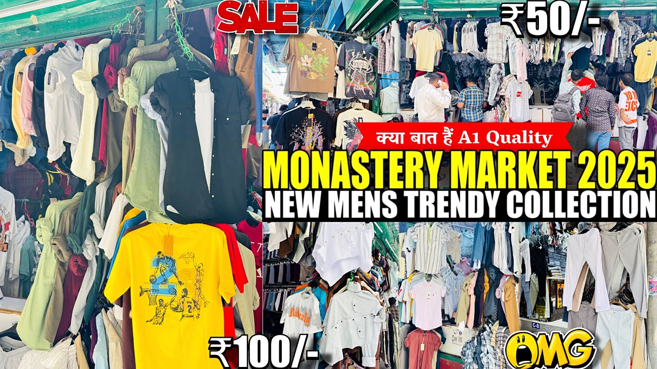 Monastery Market Delhi🔥 | Mens Latest Summer Collection 2025 | Delhi Shopping Market For Mens