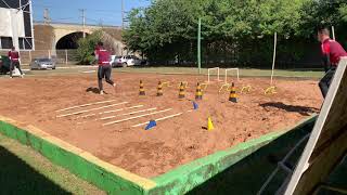 Victor Souza goleiro Cuiaba EC (treino força na areia com velocidade campo)