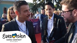 Interview with francesco gabbani from italy (eurovision 2017)