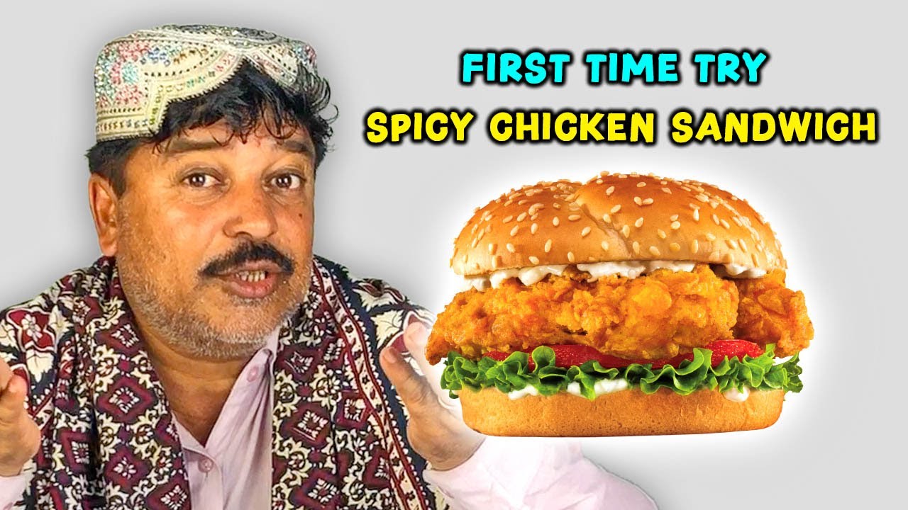 Tribal Man Try Spicy Chicken Sandwich For The First Time