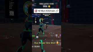 10 Man Killchain 🎯🔗 #fortnite #fortniteclips #fortnitesniping #chapter7 #fyp #soarrc
