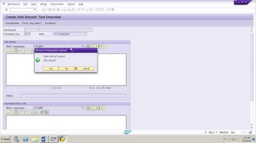 SAP MM Source List How to Create a Source list from an Info Record ECC6/S4 Hana
