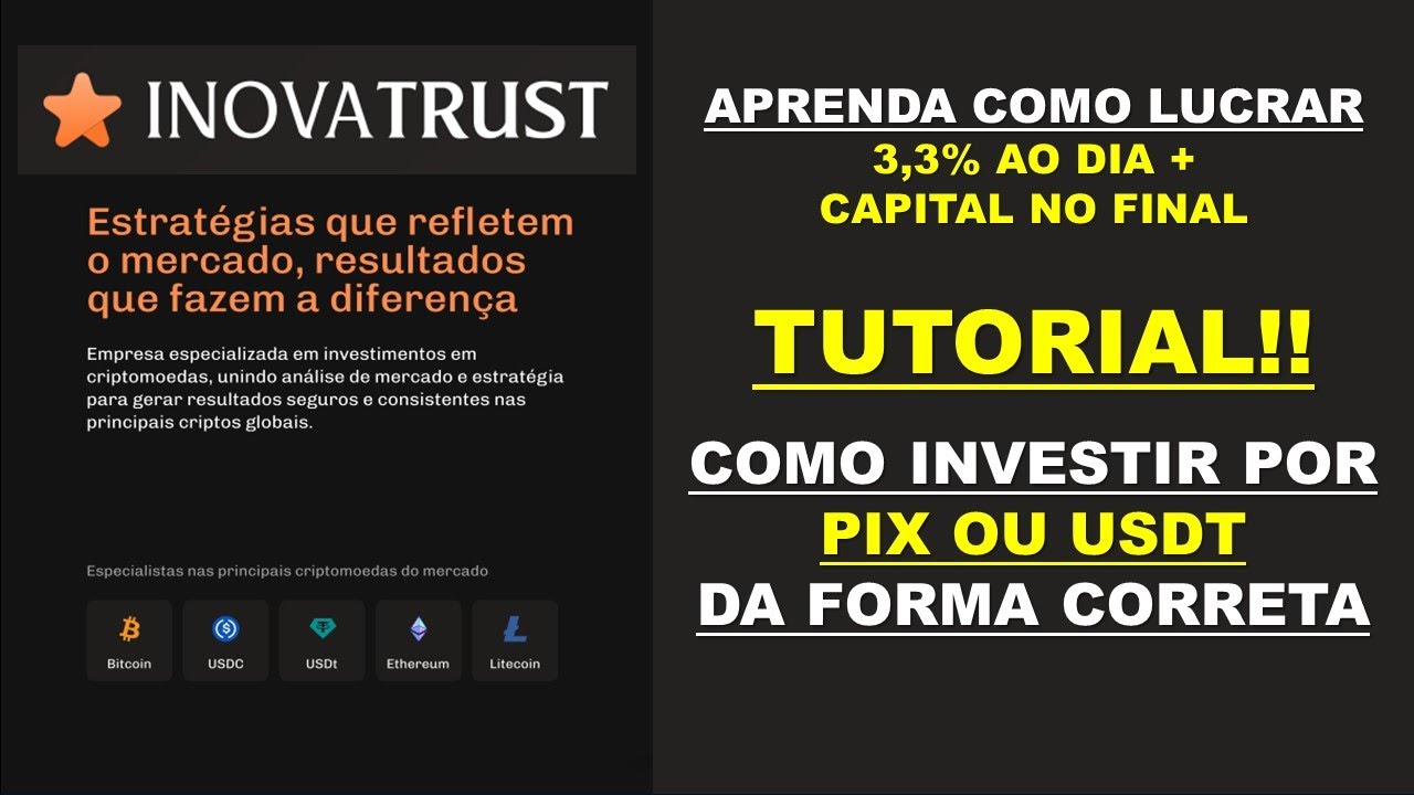 INOVA TRUST COMO INVESTIR DA FORMA CORRETA R$1.200,00 INVESTIDO - YouTube