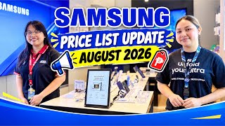 SAMSUNG Price List Update August 2026 | Galaxy Z Fold 8 Series, Galaxy Z Flip 8, Galaxy A Series 