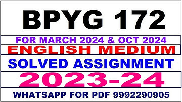 bpyg 172 solved assignment 2023-24 | bpyg 172 solved assignment in english 2024 | bpyg 172 2024