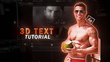 New 3d Text Tutorial in after effects - with the Element Plugin 