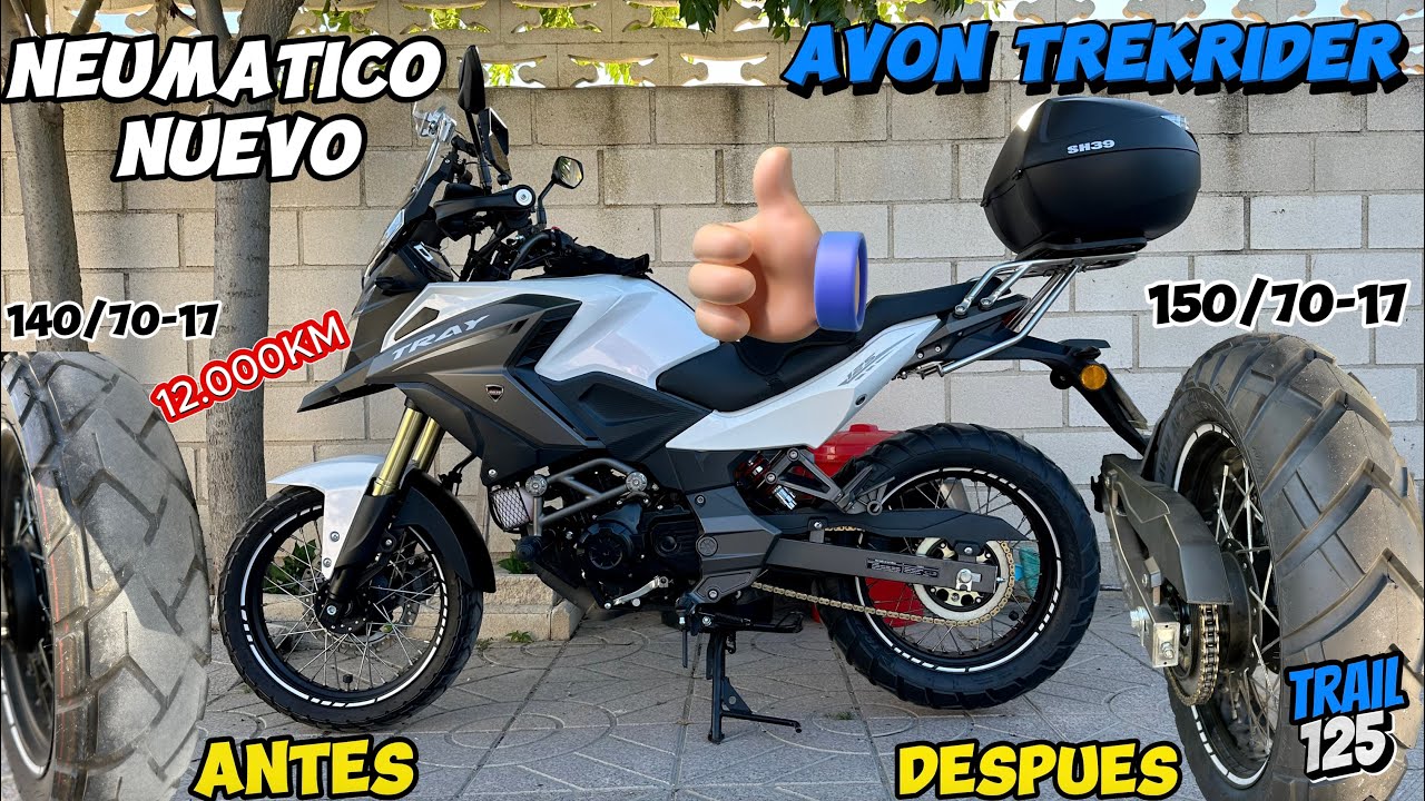 Experiencia con Neumatico AVON AV85 TREKRIDER 150/70-17 Trasero #moto #motovlog #avon