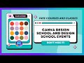 FREE CLASSES AND COURSES FROM CANVA DESIGN SCHOOL