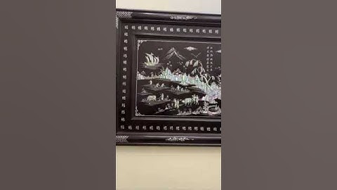 BÀN GIAO LẮP ĐẶT BỨC TRANH KHẢM ỐC ĐỒNG QUÊ CHO GIA ĐÌNH ANH MINH Ở CẦU GIẤY - HÀ NỘI