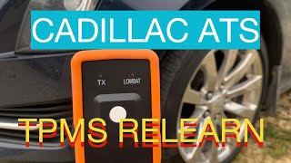 Re programming my TPMS on the 2018 Cadillac ATS 2.0 Turbo. Fast and simple  relearn tool.