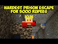 Escaping Hardest Minecraft Prison for 5000 Rupees
