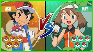 Pokemon Battle Pedia: Ash Vs May