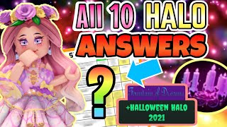 All Roblox Royale High Halloween Halo Answers (2022)