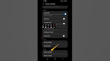 How to reset camera setting on Samsung galaxy | camera ko reset kaise kare #shorts #samsung #reset