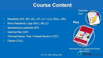Well Logging - Introduction to Logging Tools Course by Ross Crain