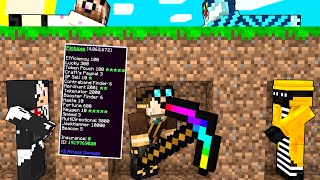 SPEEDRUN CON IL PICCONE PIÙ FORTE DI MINECRAFT CONTRO 5 CACCIATORI!!