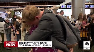 Holiday travel returns to pre-pandemic levels