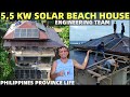 PHILIPPINES SOLAR BEACH HOUSE - Big Roof Panel Building (Filipino Workers)