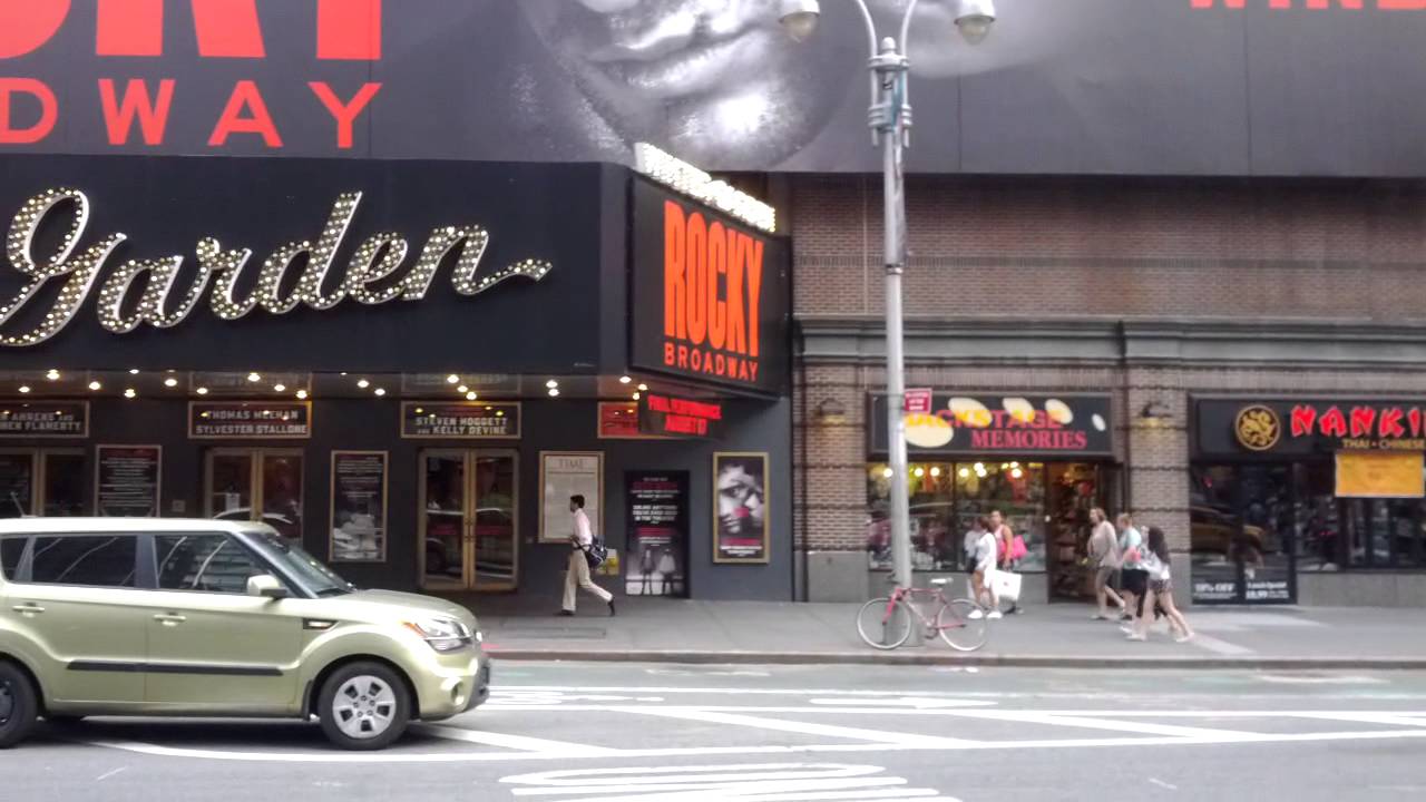 A View Of Winter Garden Theater Near Times Square New York City