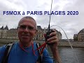 Paris plages 2020 inauguration et animation radio amateur par gerard texier f5mox