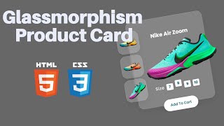 ASMR Programming - Glassmorphism Product Card - No Taking