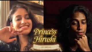 My OMEGLE Fairytale with Princess JASMINE🤩 💕| Dinoyakaz |අල්ලන්නට බෑ මා