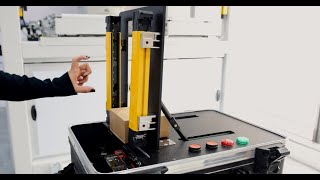 OMRON Cortina de Segurança F3SG-SR - Função Fixed Blanking inibe feixes sem comprometer a segurança