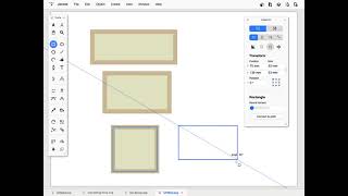 Janvas SVG online editor - rectangle tool