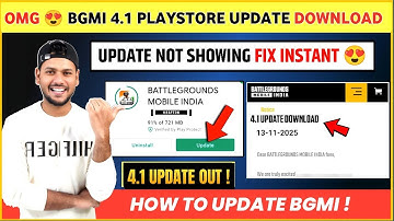 FINALLY 😍 Bgmi 4.1 Update Download | Bgmi Update Not Showing | Bgmi New Update | How to Update Bgmi