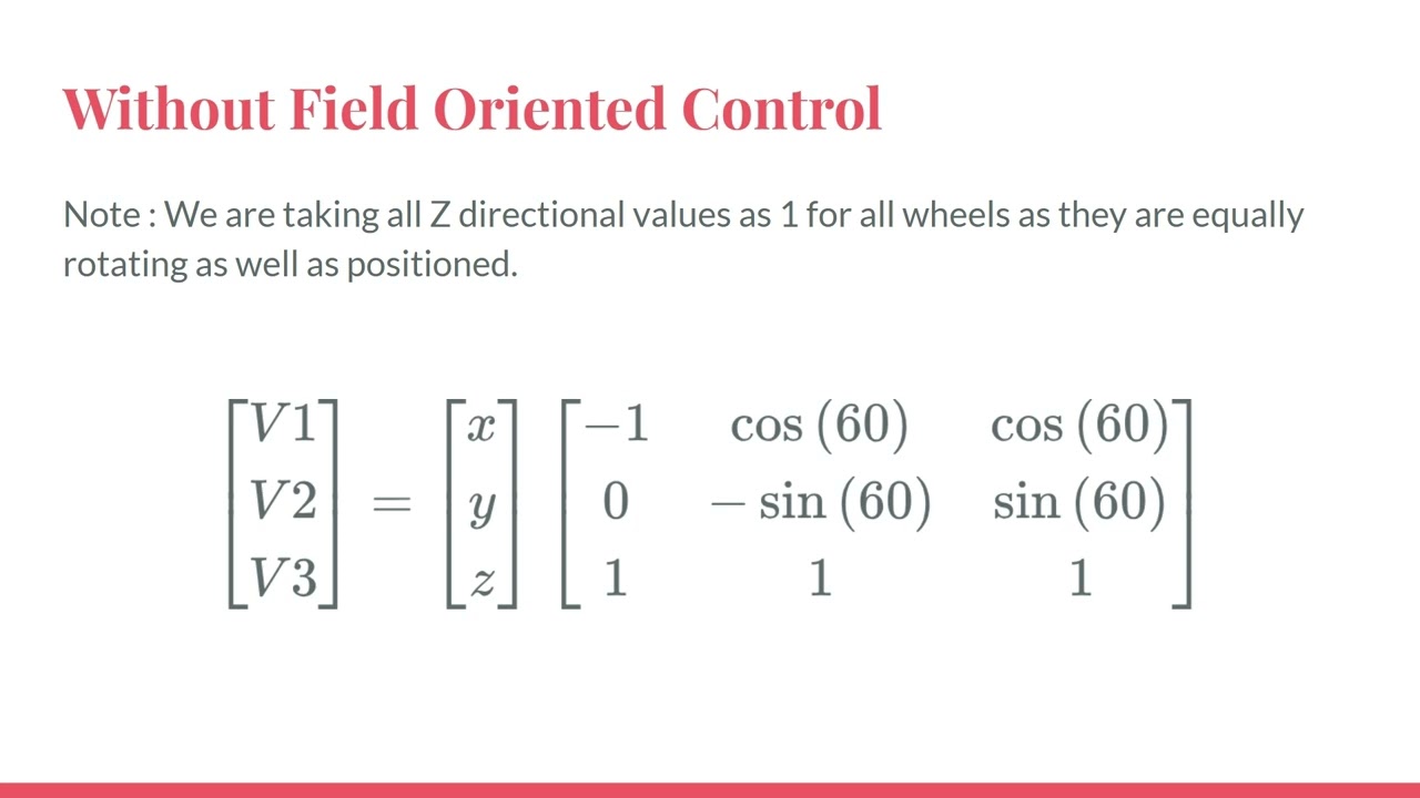 Inverse Kinematics for 3 Wheel Holonomic Drive