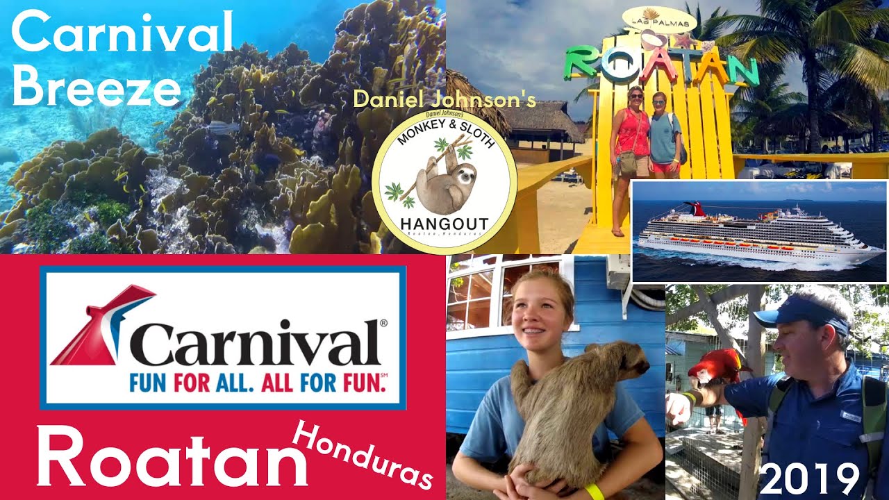 Mahogany Bay (Roatan) Honduras  |  Daniel Johnson Monkey and Sloth Hangout  |  Carnival Breeze