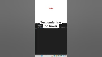 CSS Hover Effect | Text Underline Trick