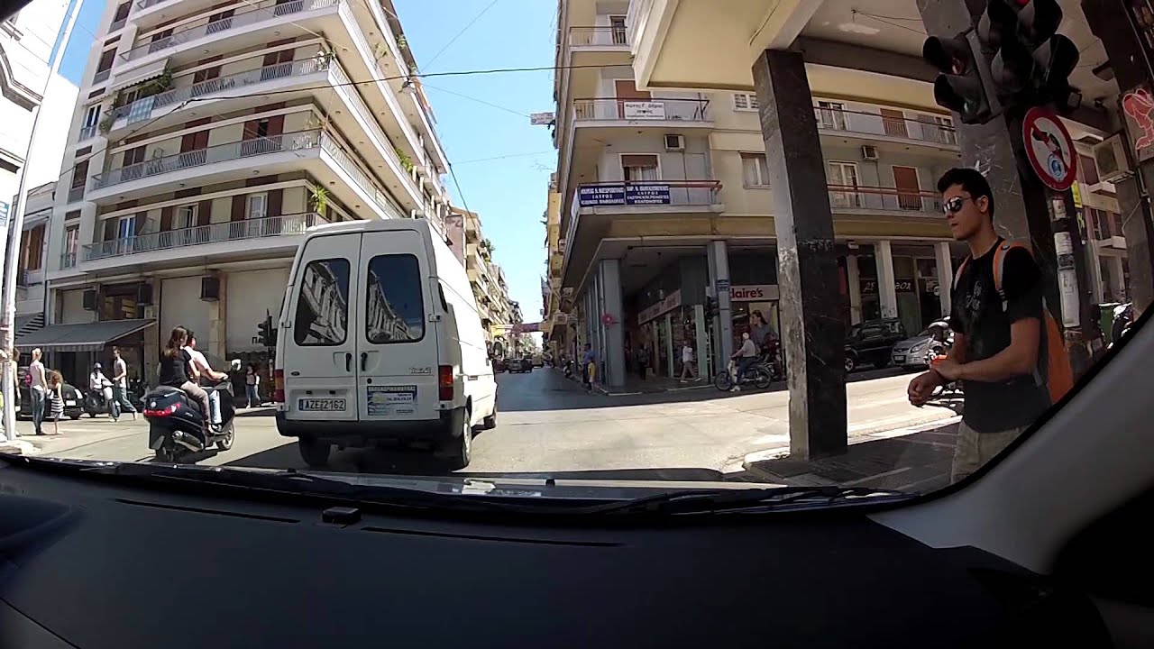Zarouchleika to CEID (City of Patras - city driving, Greece) - onboard camera