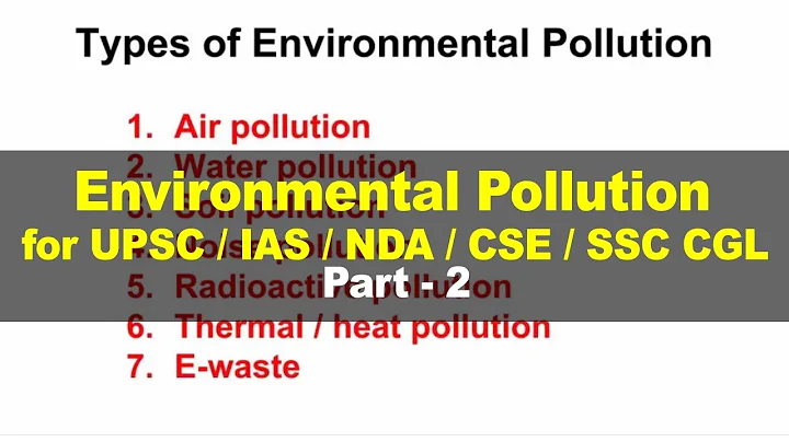 Environmental Pollution - Environment and Ecology for UPSC IAS Part 2 - DayDayNews