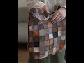 李記 | 原創手工真皮 | 慵懶風の拼接大容量托特包ls249號