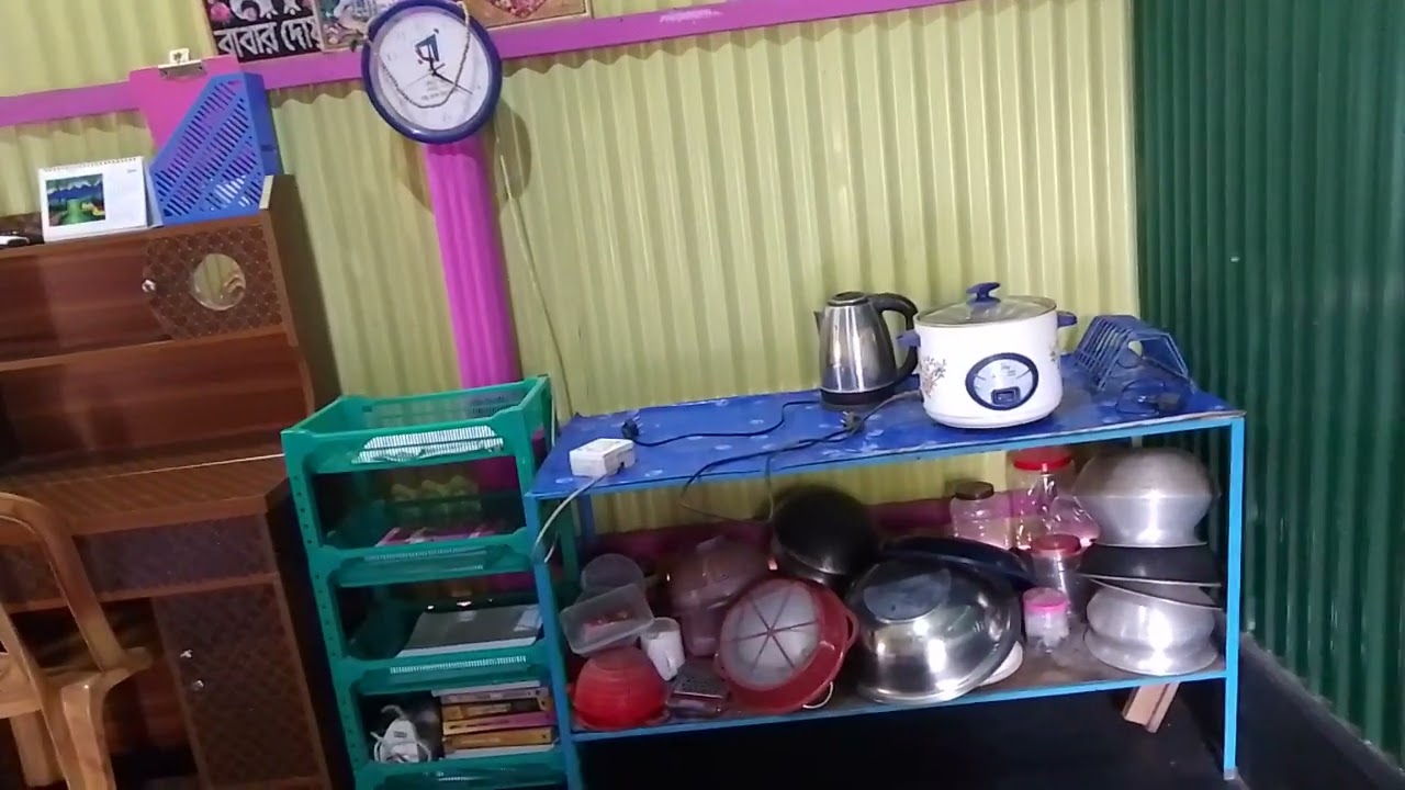 গ্রামের টীনের ঘরে একটু আধুনিকতার ছোঁয়া