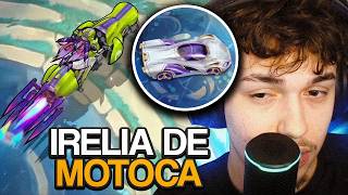 A IRELIA SAI DA BASE DE MOTO?? (REAGINDO A NOVA SKIN DA IRELIA NO WILDRIFT)
