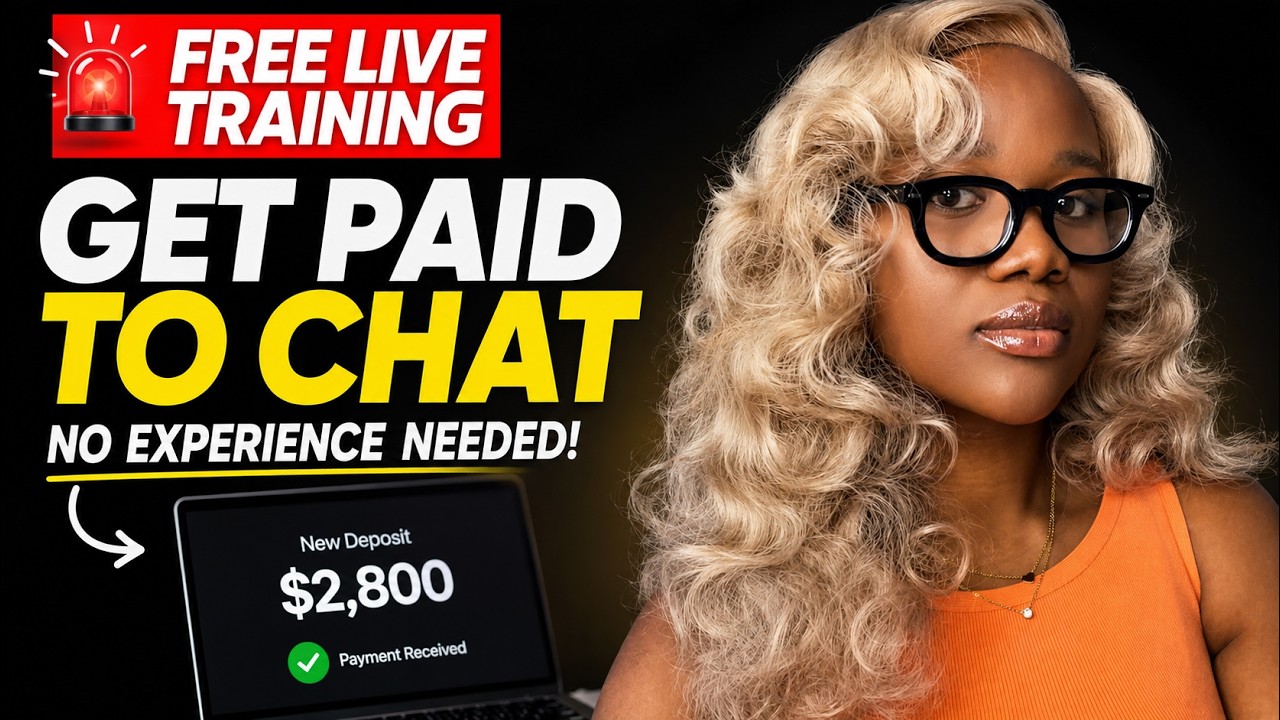 rewrite this title 🚨 FREE LIVE TRAINING: Get Paid to Chat in 2026 (No Degree) rewrite this title 🚨 FREE LIVE TRAINING: Get Paid to Chat in 2026 (No Degree)