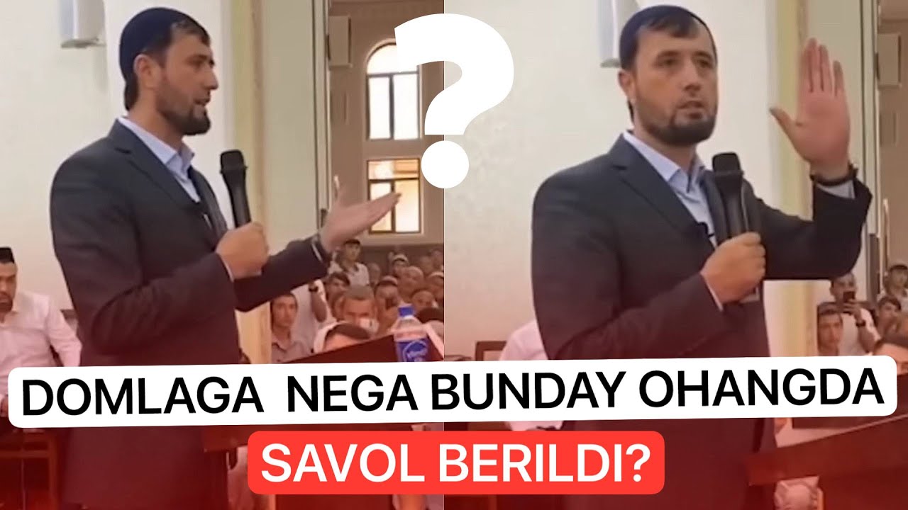 NEGA MUSULMONLARGA QAYG'URMAYSIZLAR. Masjidda etirozli savol. Abror Muxtor Aliy