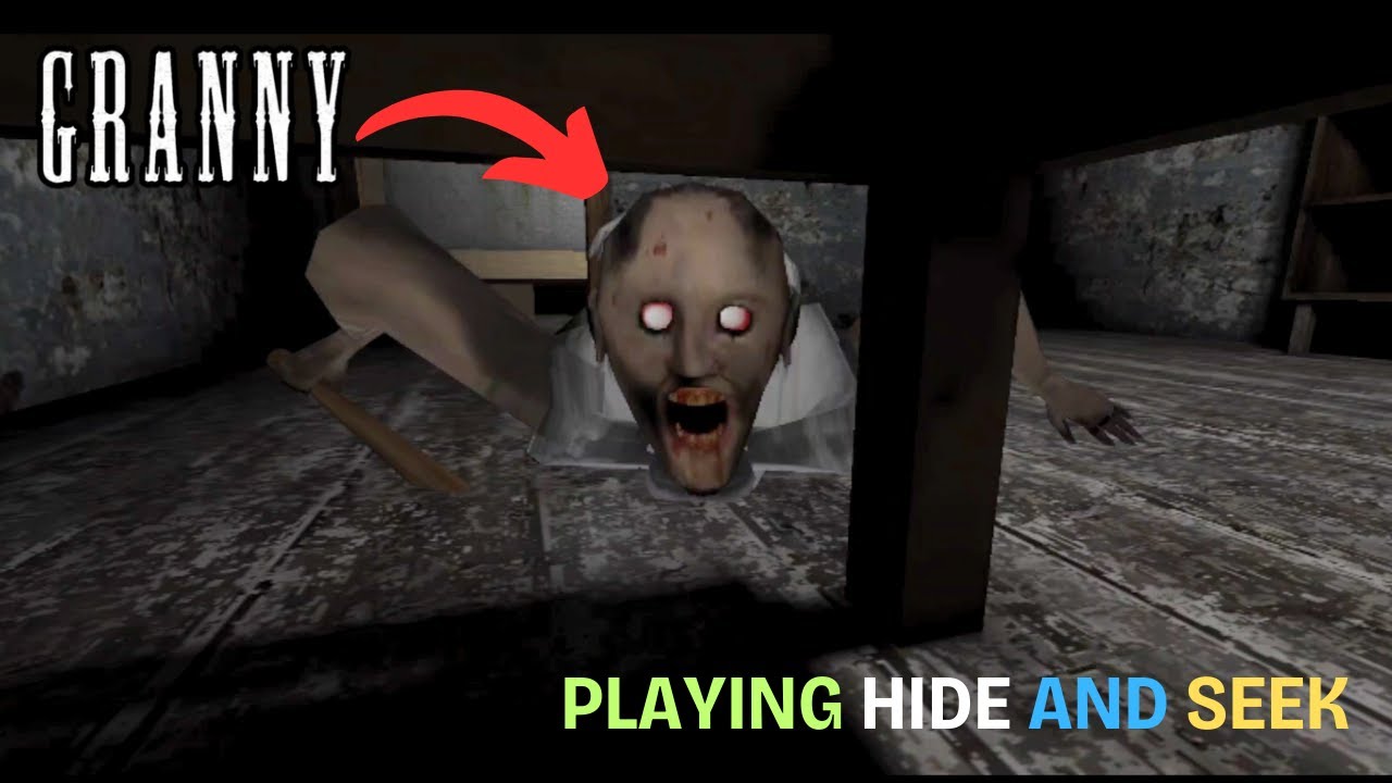 GRANNY PLAYING HIDE AND SEEK WITH ME 😭 | HORROR GRANNY HINDI #2 - YouTube