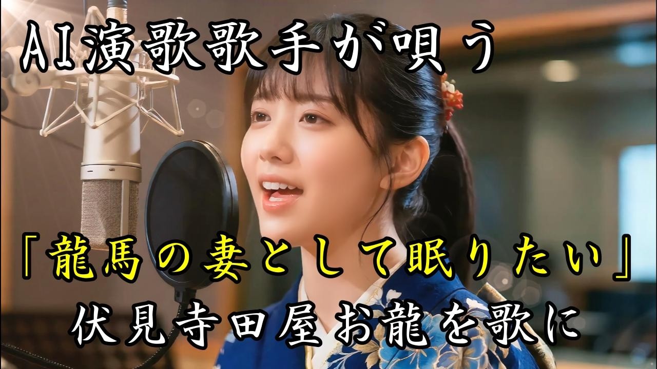 龍馬の妻として眠りたい｜AI演歌歌手が唄う｜嵐の時代に翻弄された「お龍」の坂本龍馬への気持ちを歌にしました。