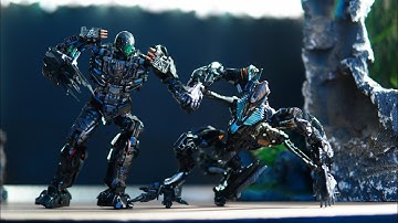 Transformers stop motion Lockdown Vs The Fallen