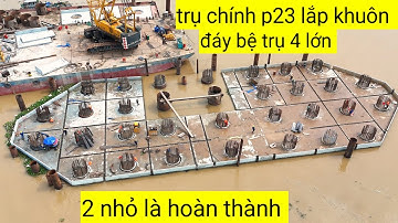 Cầu đại ngãi 1 trụ p16 trên trăm tấn thép xà mũ chuẩn bị bơm bê tông ngay 13/11/2025