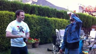 Canada Day Maple syrup chugging contest