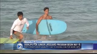 Registration for city's junior lifeguard program begins May 15