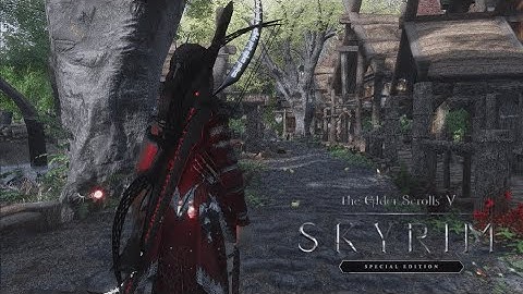 Walking Around Riverwood #shorts  I Ray Tracing + DLAA I Skyrim SE Next Gen 2023