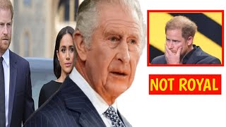 YOUR NOT ROYAL! Meg Furious as Charles STRIPS off Haz Royal Tittle as DNA Reveals Haz is not his Son