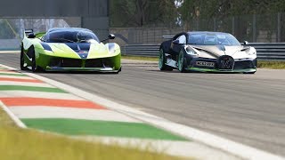 Bugatti Divo vs Ferrari FXX K at Monza Circuit Bugatti Divo Vs Ferrari