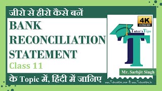 Bank Reconciliation Statement Concept Format Question in Hindi Class 11 - Explained with Animation